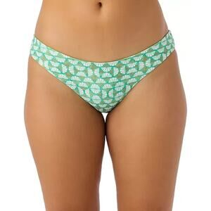 O'Neill Juniors' Shell Abstract Blue Lagoon Bikini Bottoms, Green, Size L 0393